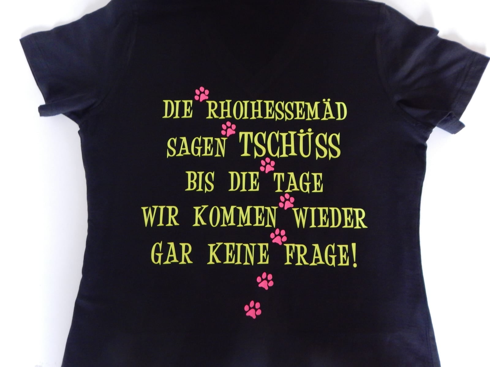 Shirt Die Rhoihessemäd sagen Tschüss